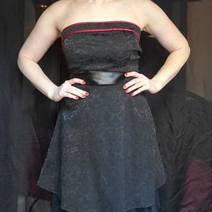 Black Strapless Dress
